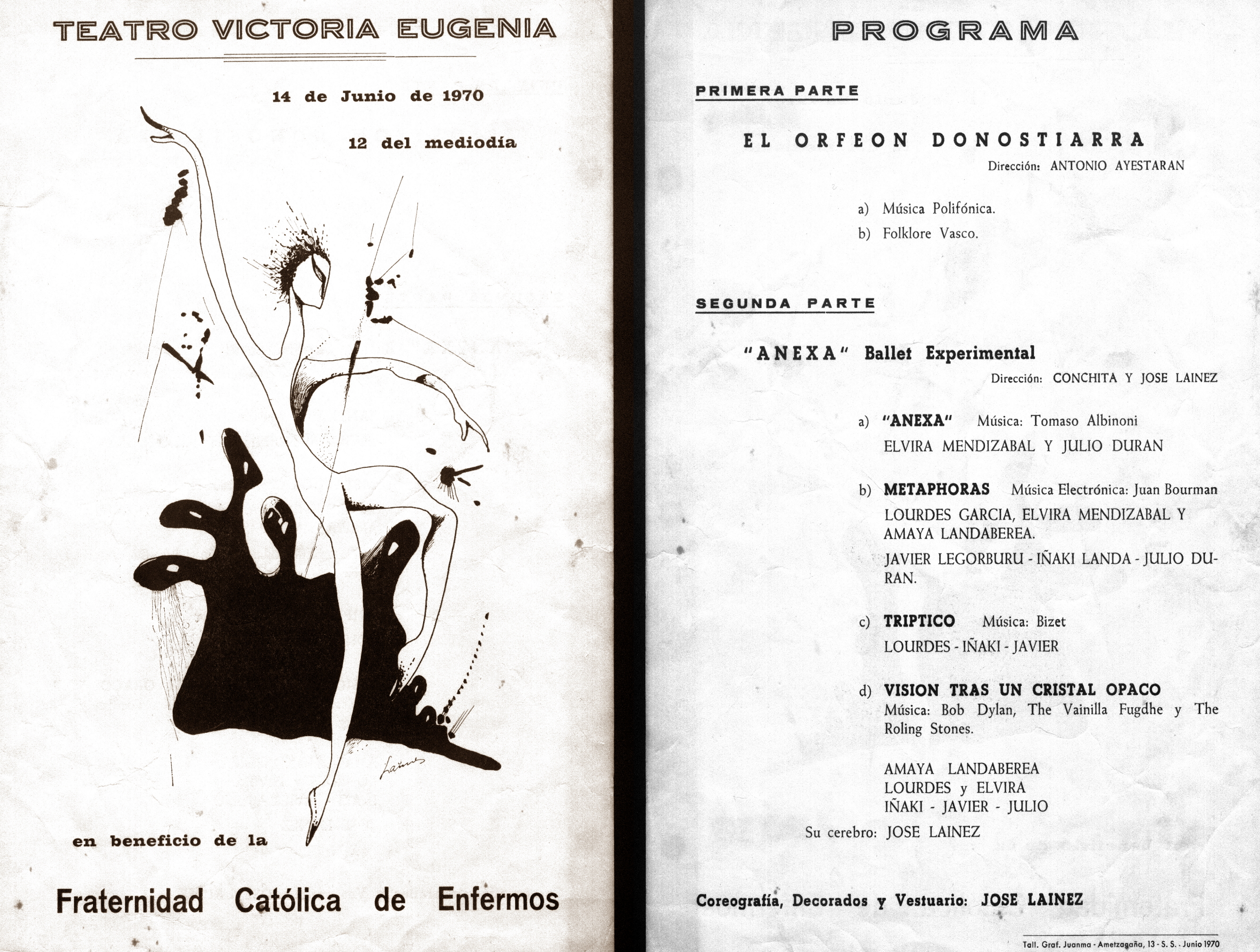 Programa. Victoria Eugenia. 1970 / 06/ 14