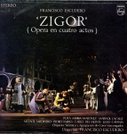 Portada del disco Zigor (Madrid: Fonogram, D.L. 1968)